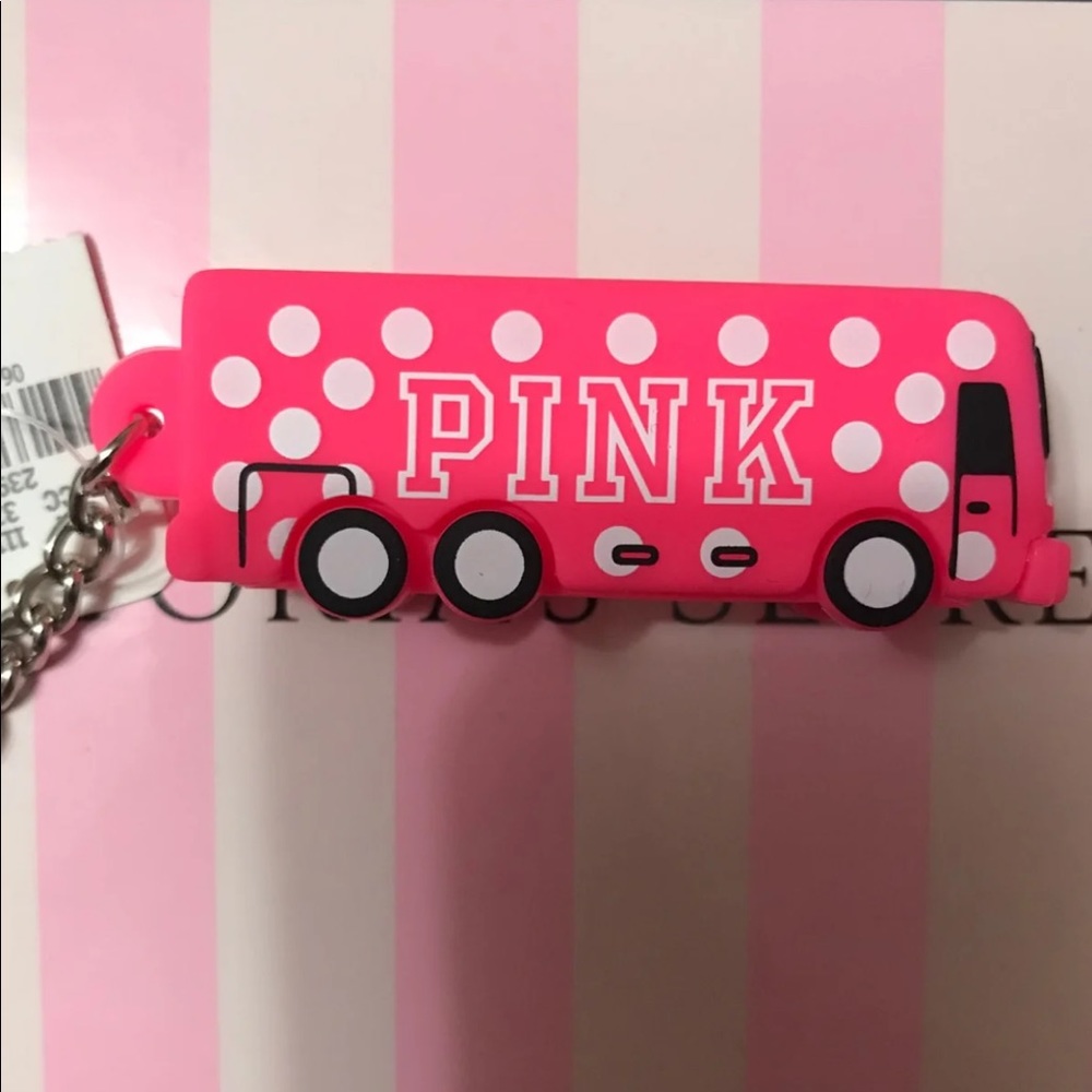 Vs pink bus keychain